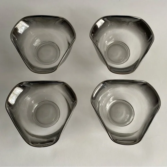 Mid Century Silver Rim Fade Serving Dish. Vintage. - Picture 7 of 7